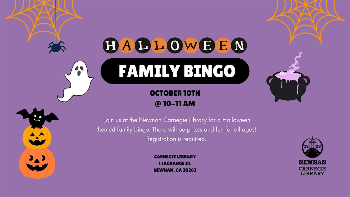 Halloween Family Bingo