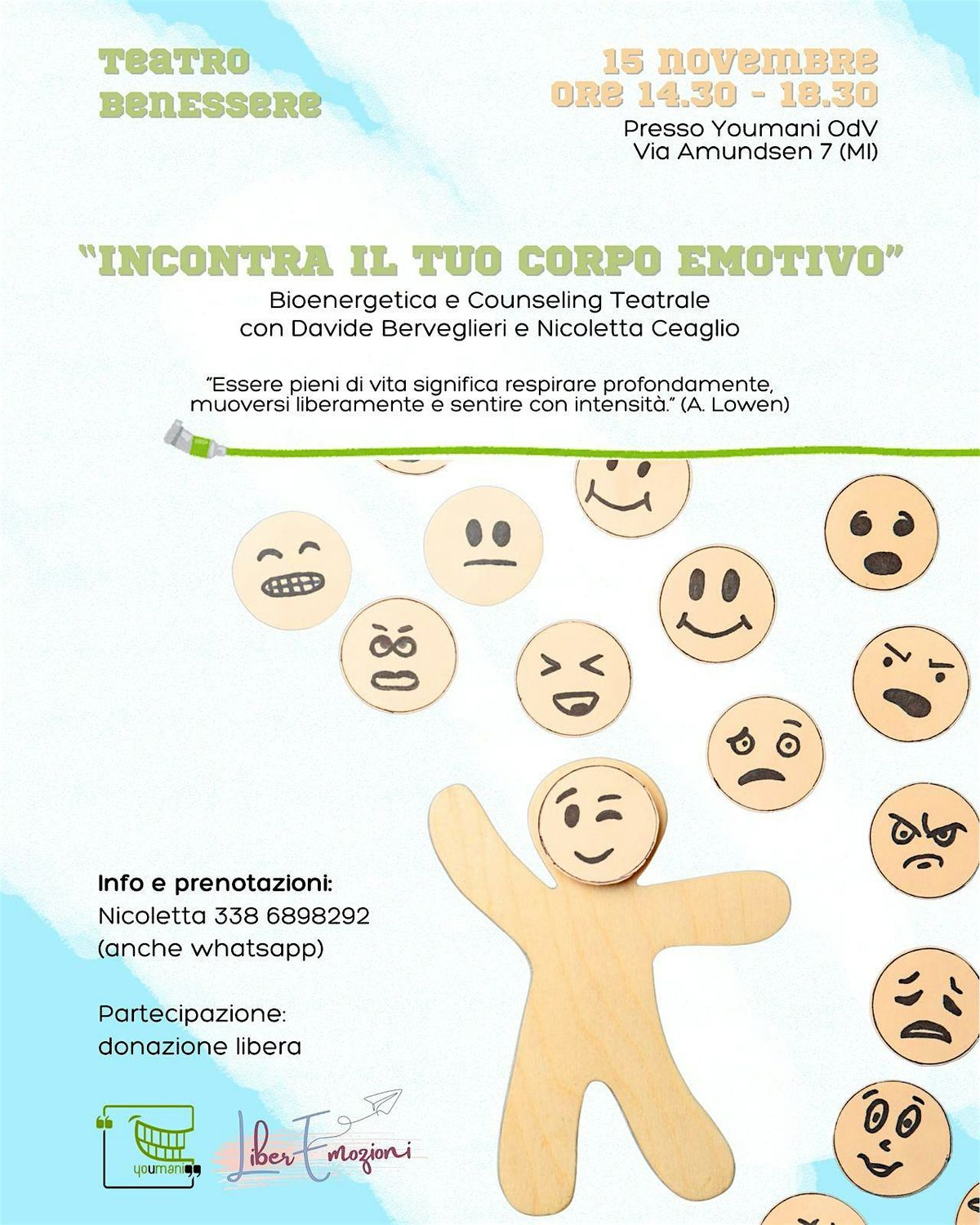 Laboratorio di Teatro BenEssere "INCONTRA IL TUO CORPO EMOTIVO"