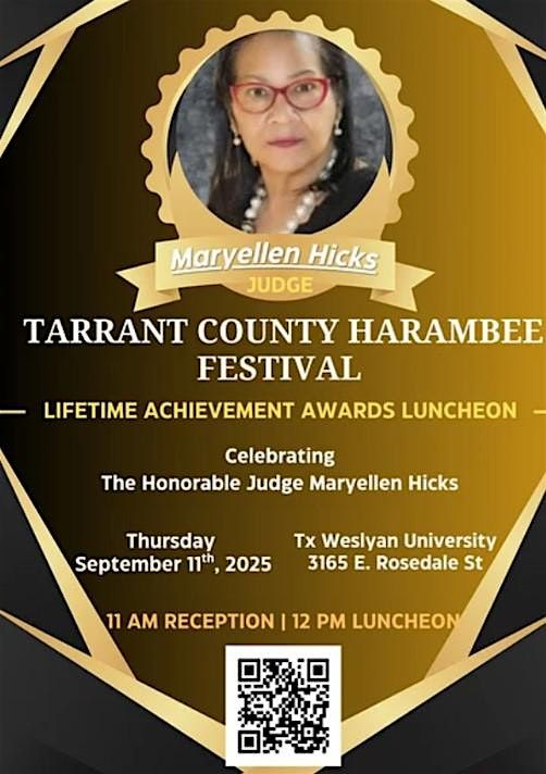2025 Tarrant County Harambee Festival Lifetime Achievement Award Luncheon