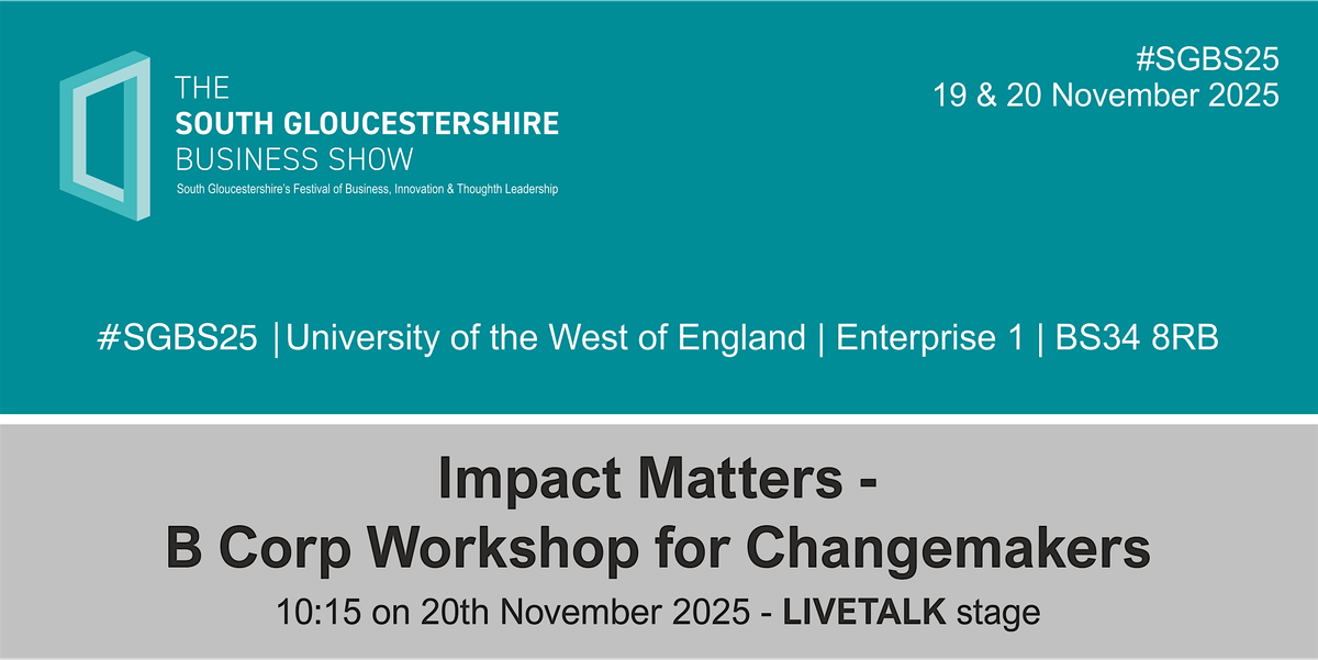 Impact Matters - B Corp Workshop for Changemakers