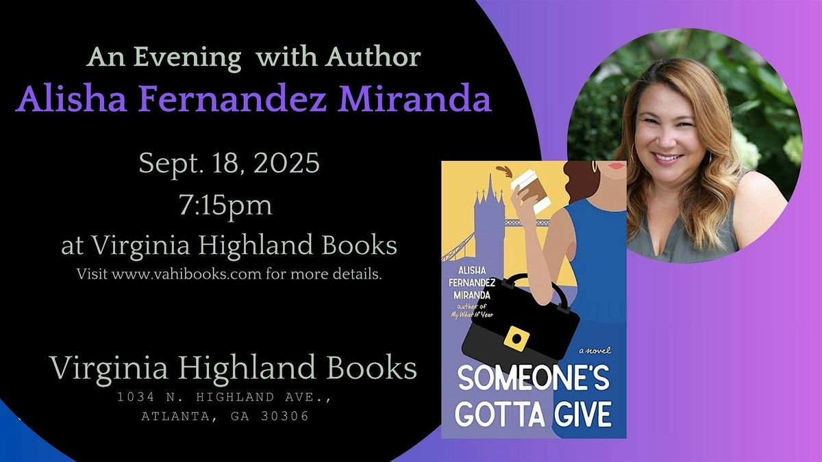 An Evening with Author Alisha Fernandez Miranda