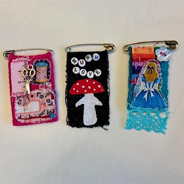 Slow Stitch a Pin Badge