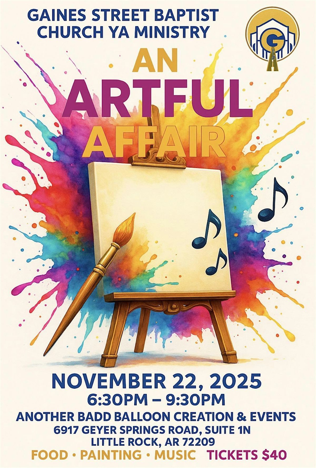 Gaines Street Baptist Church Young Adults Present: The Artful Affair