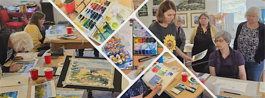Watercolor classes with Svitlana Goncharova in Art Lab DCI