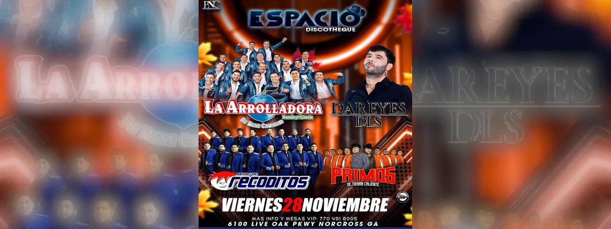 LA ARROLLADORA, DAREYES DLS, LOS RECODITOS & MAS