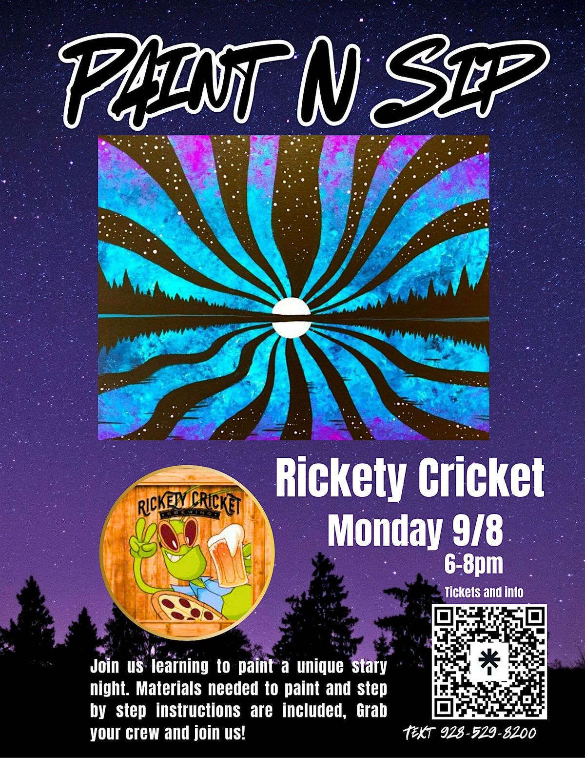 Paint N sip @ rickety cricket