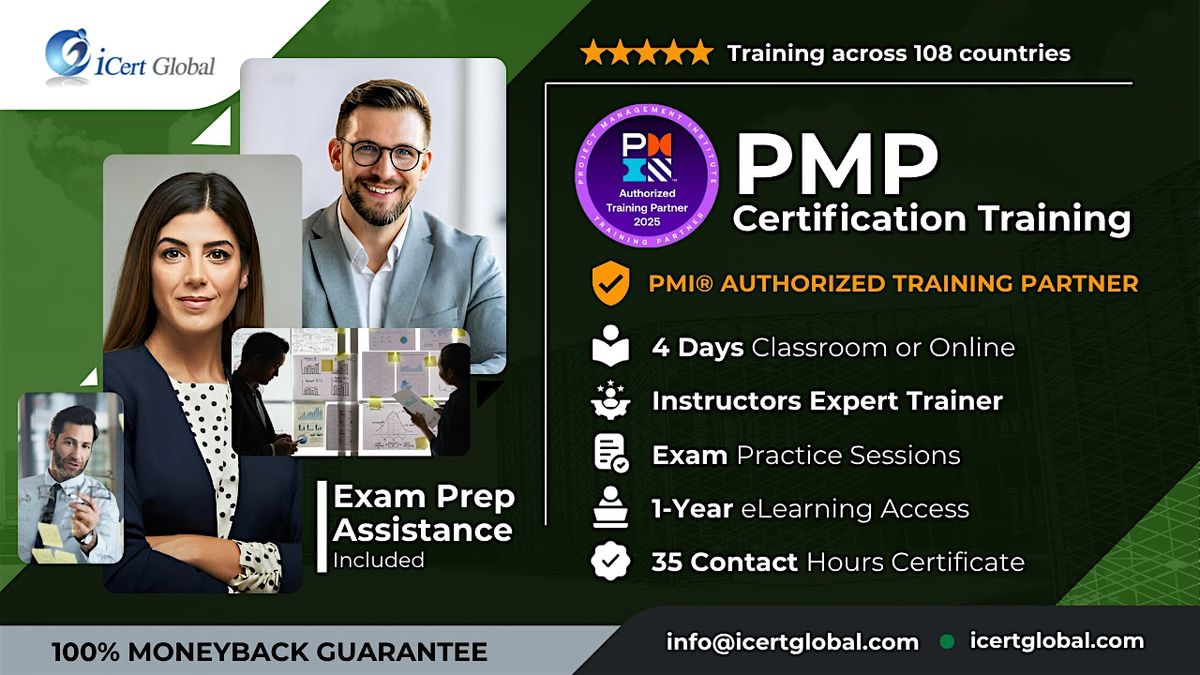 PMP Certification In-Person Training  in Garden Grove, CA