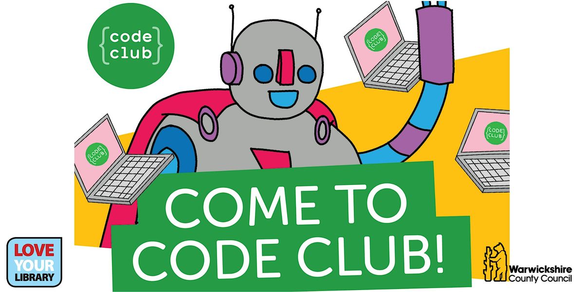 Code Club at Rugby Library 2025-26 school year