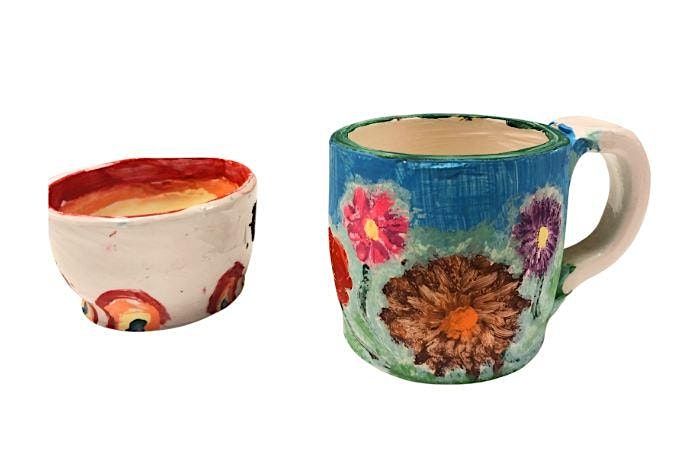 Paint a ready-made pottery, all ages are welcome, decorative pieces