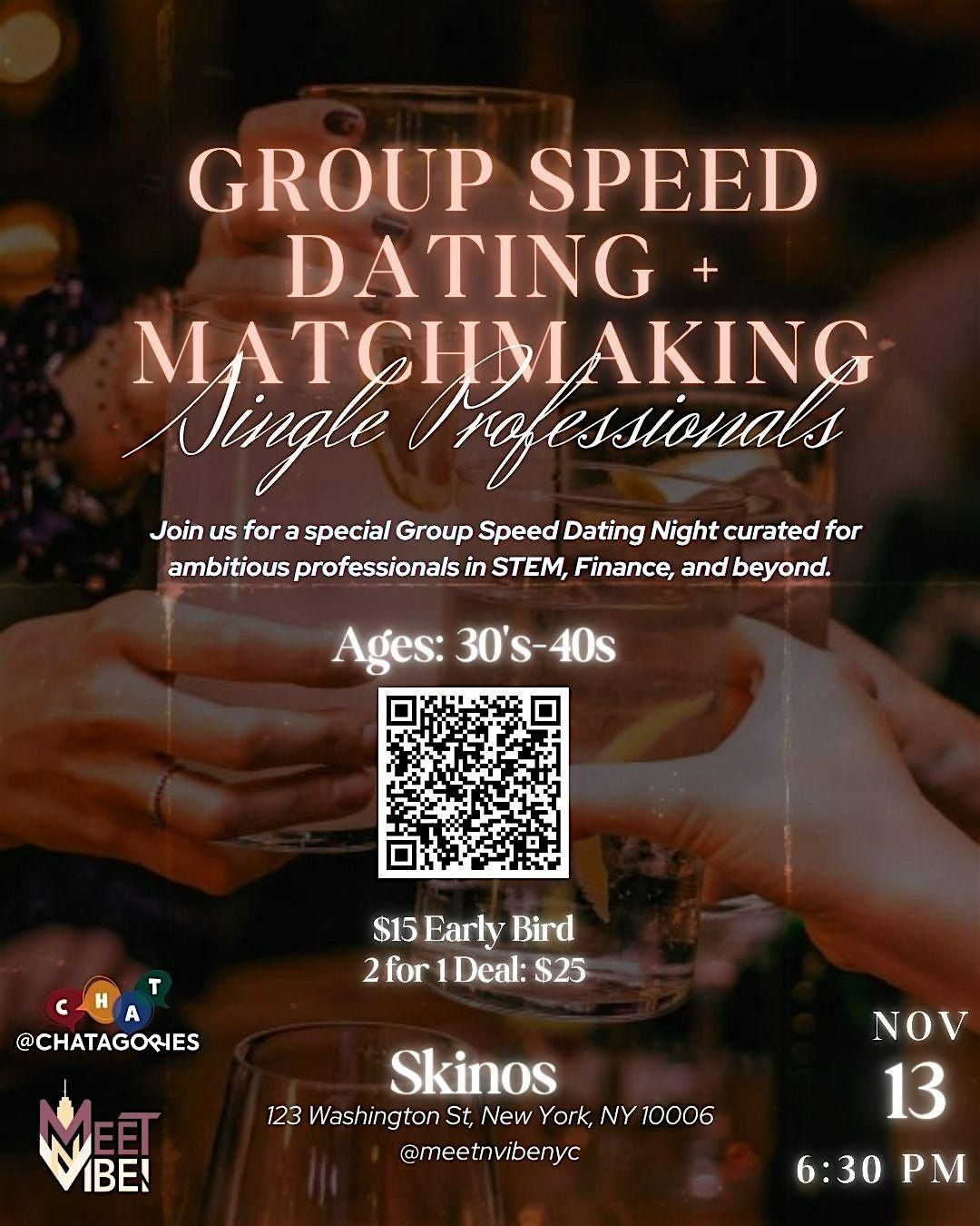 Speed Group Dating + Matchmaking