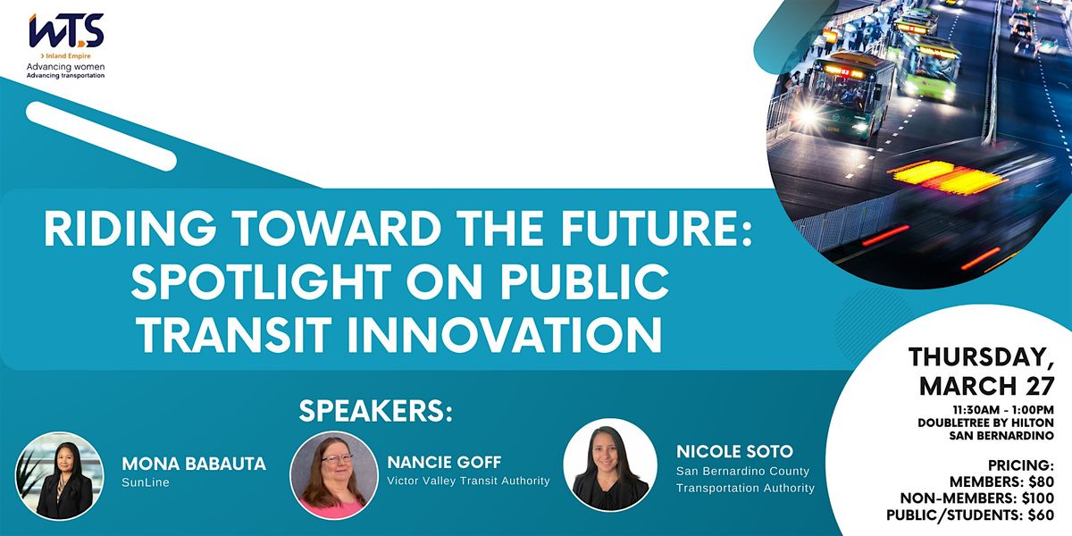 Riding Toward the Future: Spotlight on Public Transit Innovation at ...