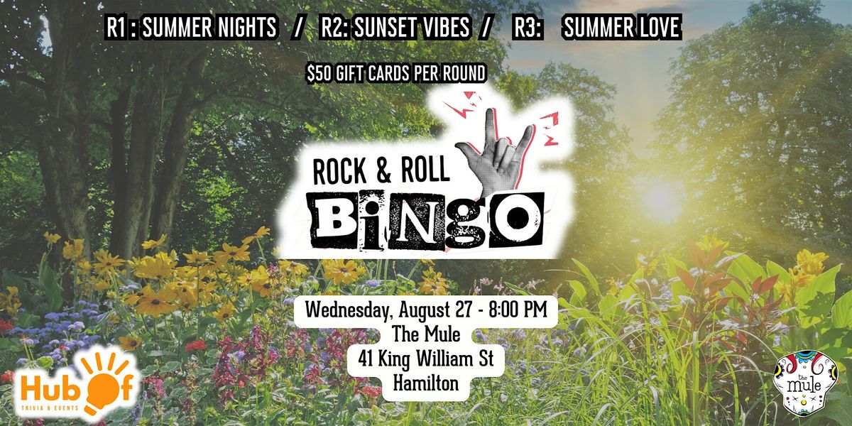 ROCK N'ROLL BINGO @ The Mule!