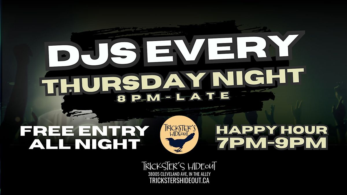 DJ'S EVERY THURSDAY