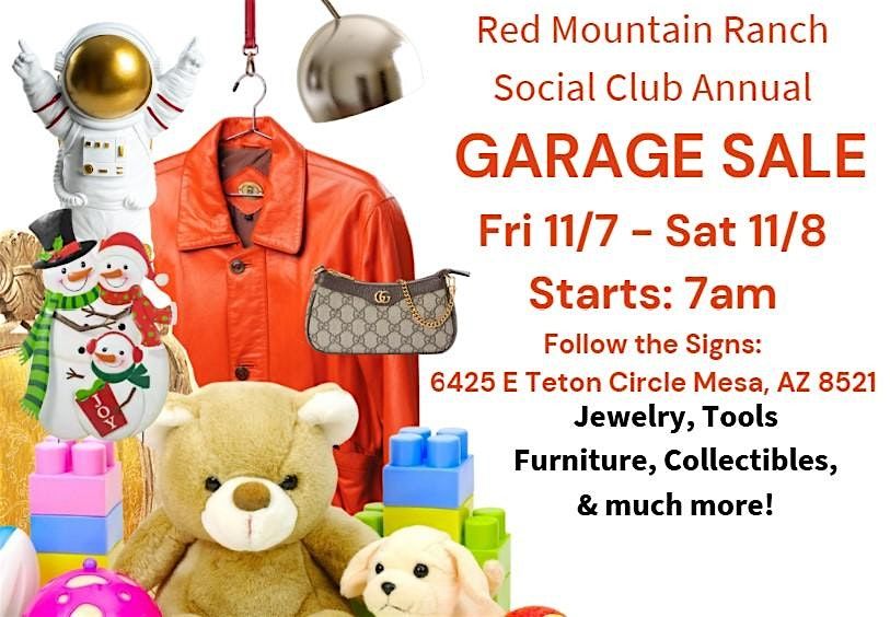 GARAGE SALE, Red Mountain Ranch  & Surrounding Communities: Recker & Thomas