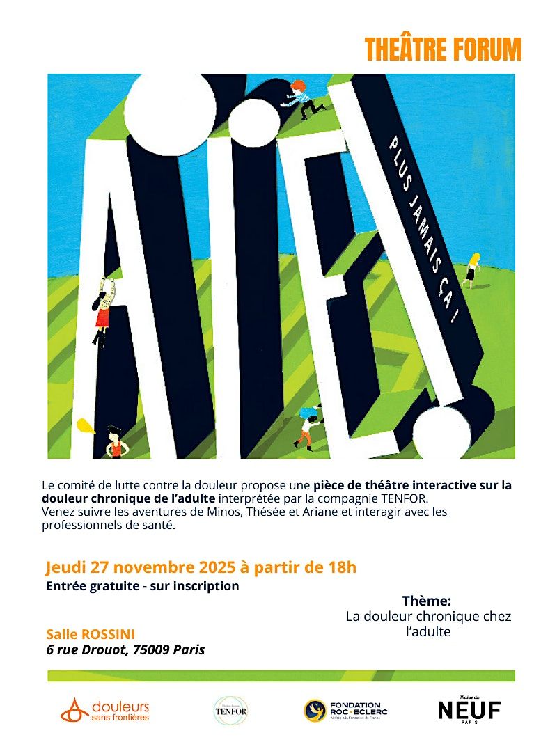 Th\u00e9\u00e2tre forum Paris - Mardi 21 avril 2026 \u00e0 17 H