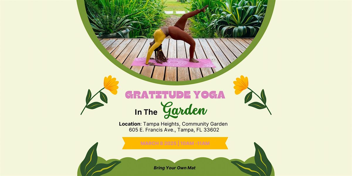 Gratitude Yoga in The Garden