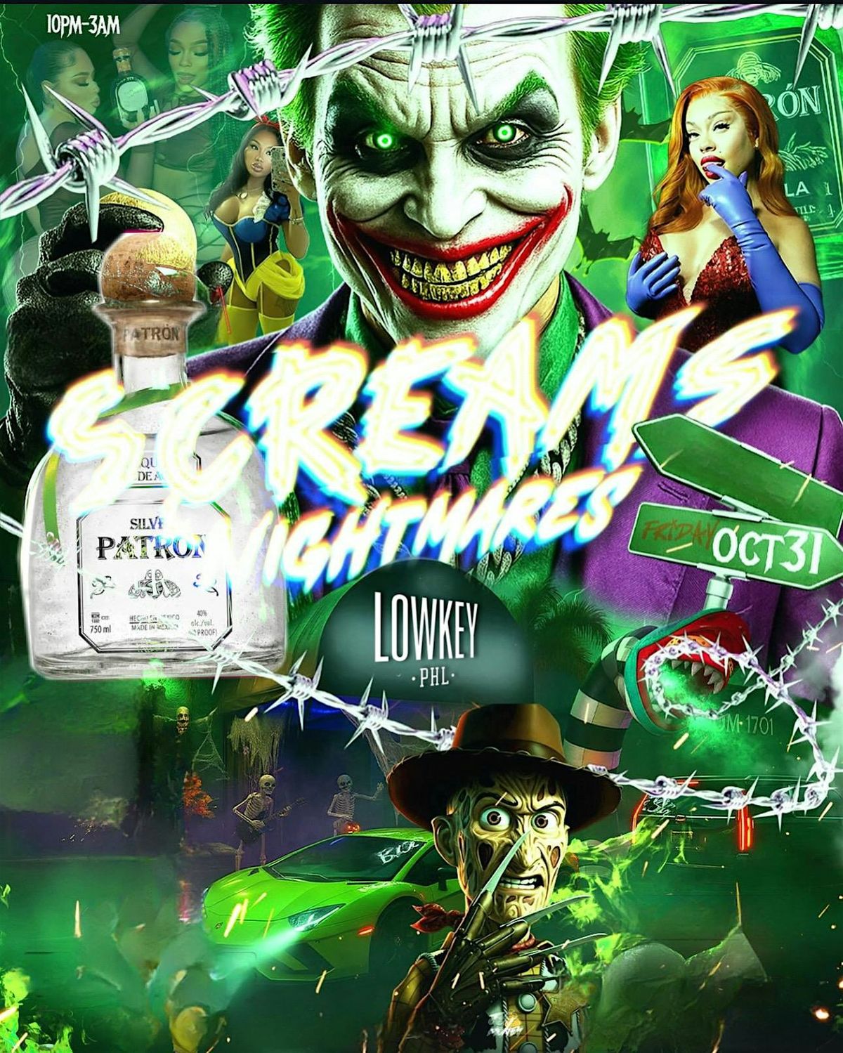 DJRONTHEKING PRESENTS SCREAMS AND NIGHTMARES THE HALLOWEEN COSTUME PARTY