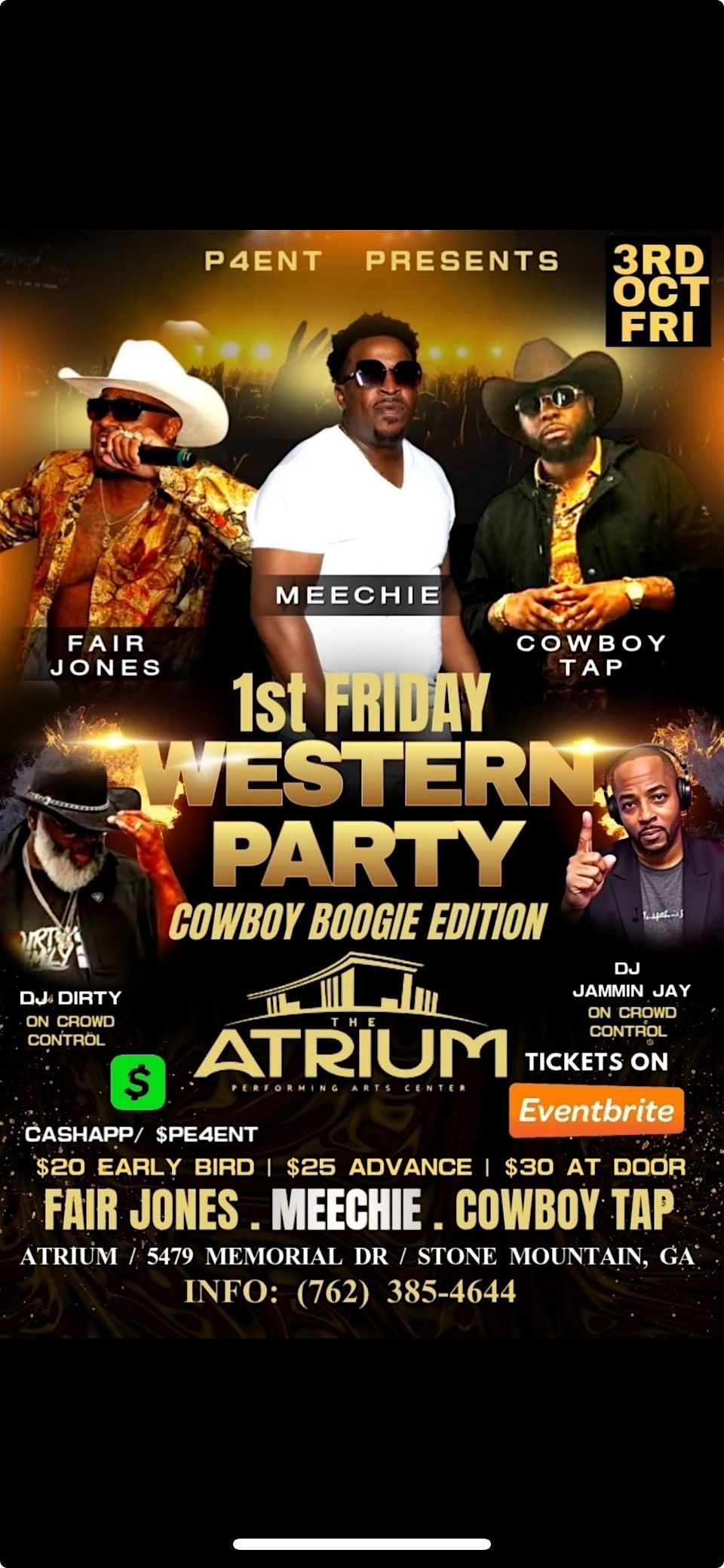 1st Friday Western Party \u201cCowboy Boogie Edition\u201d