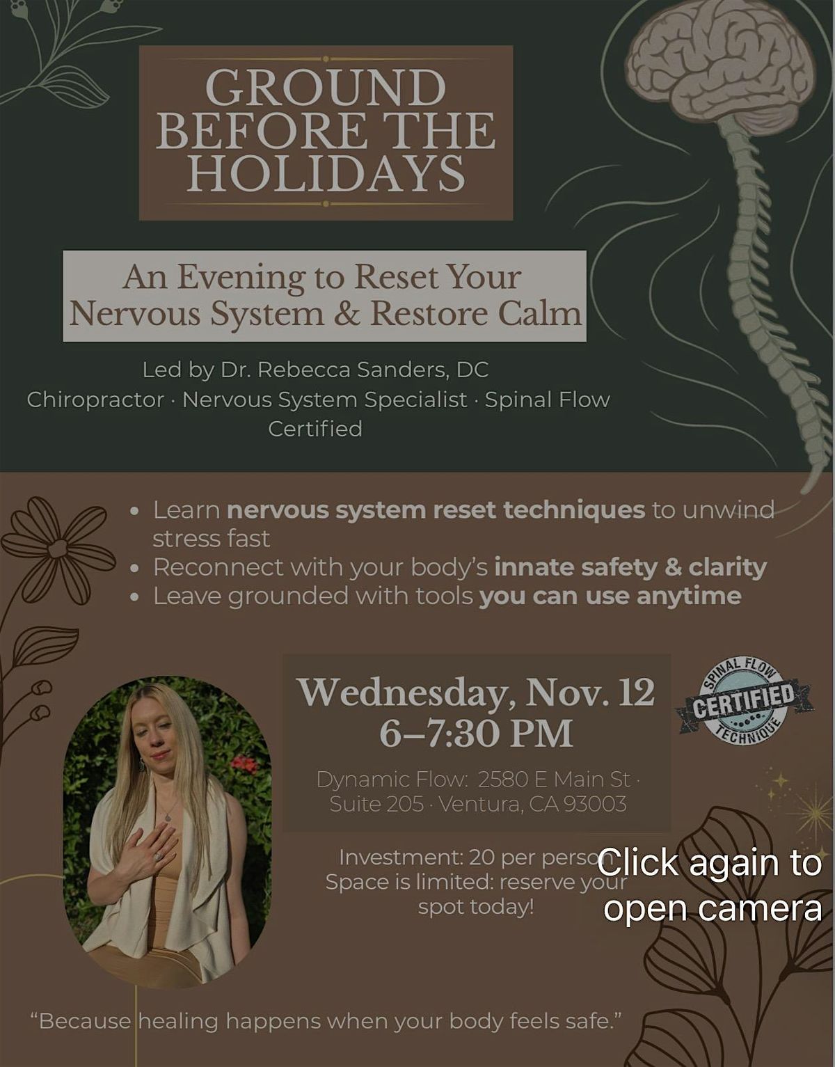 Ground before the holidays