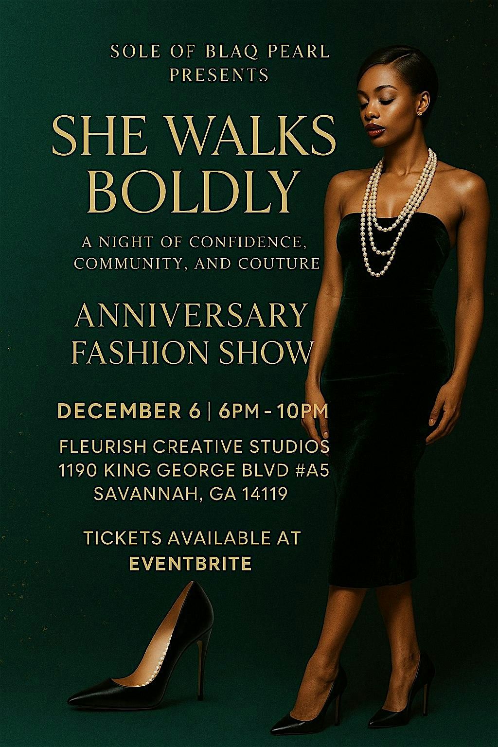She Walks Boldly: Sole of Blaq Pearl Anniversary Fashion Show