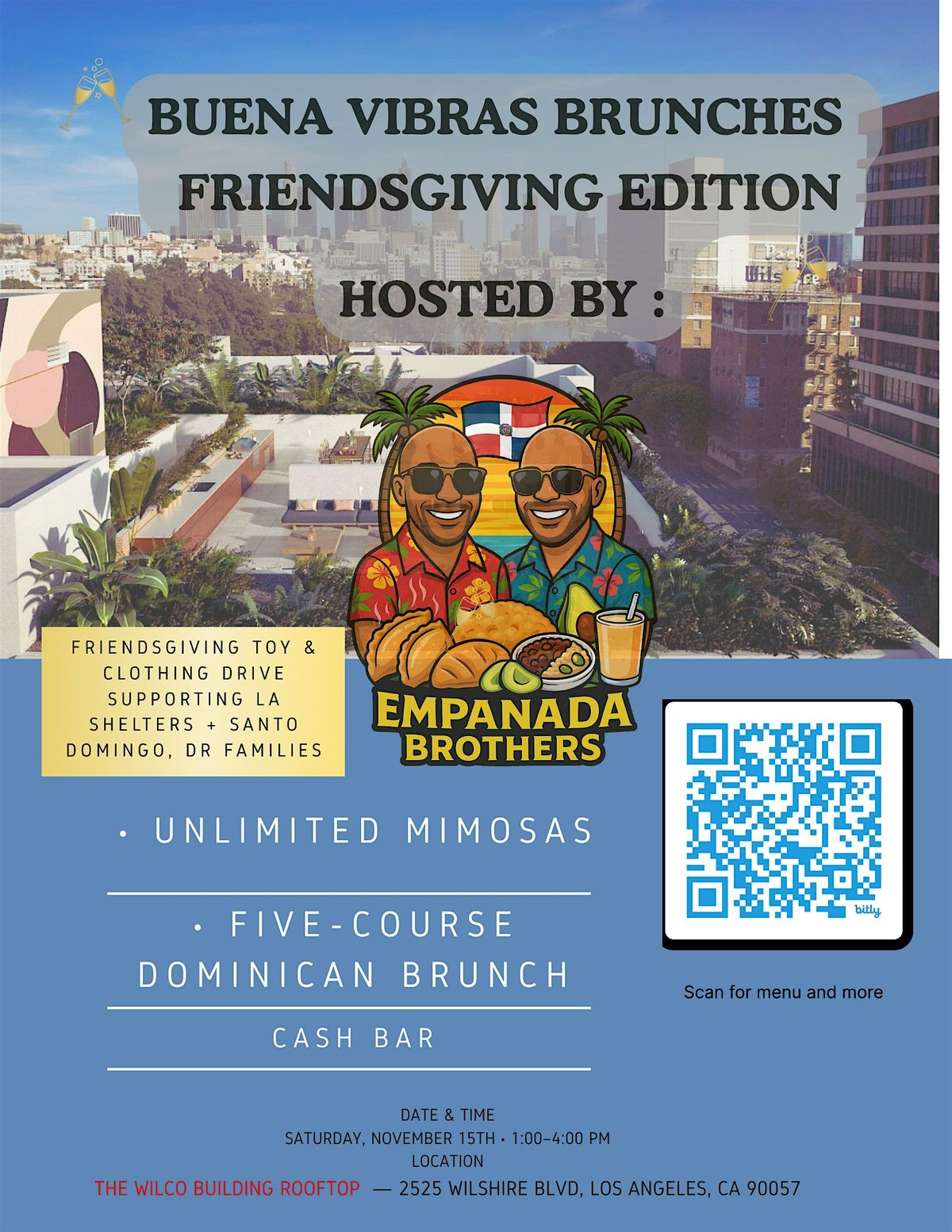 EMPANADA BROTHER "BUENA VIBRAS BRUNCH" @ THE WILCO ROOFTOP