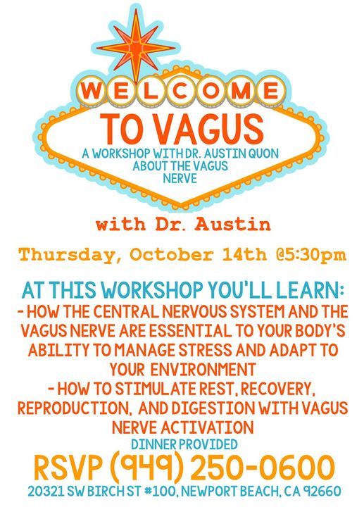 Welcome To Vagus Demoss Chiropractic Newport Beach Ca October 14 2021