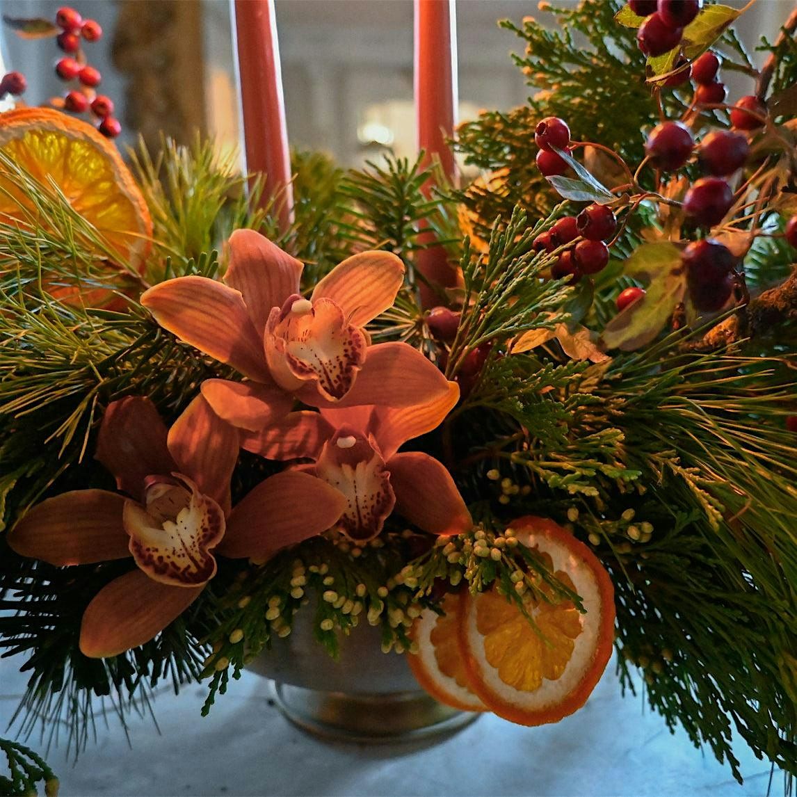 Holiday Evergreen Centerpiece Class