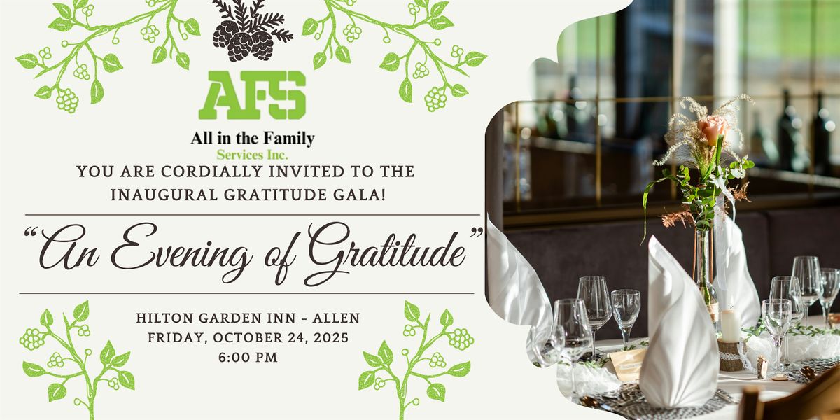 AN EVENING OF GRATITUDE