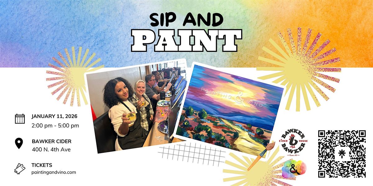 Desert Path Paint and Sip at Bawker Cider