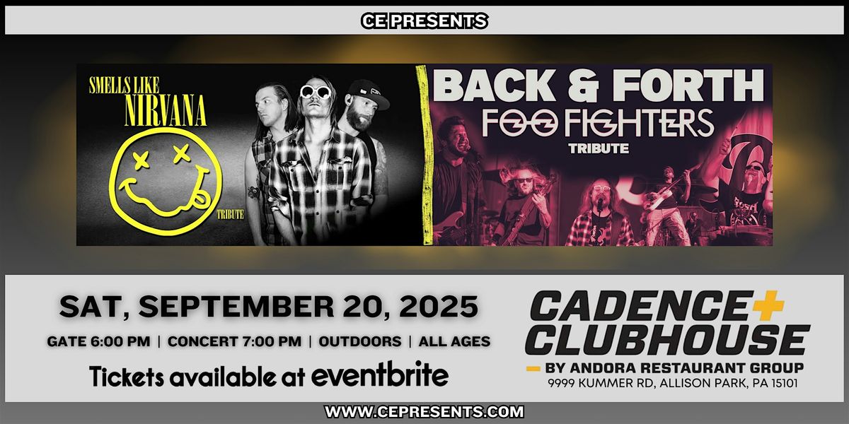 Smells Like Nirvana & Back & Forth - Foo Fighters Tribute