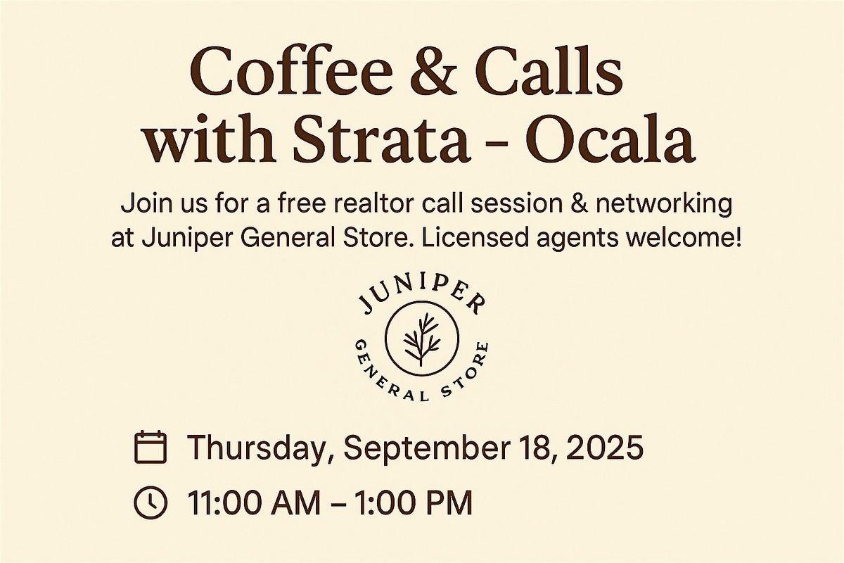 Coffee & Calls with Strata \u2013 Ocala