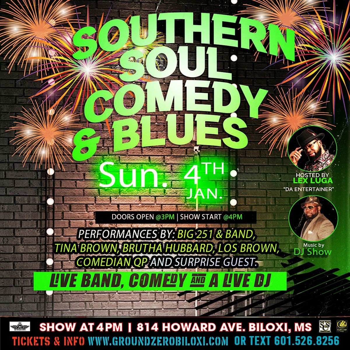 Blues, Southern Soul & Comedy Concert at Ground Zero Biloxi