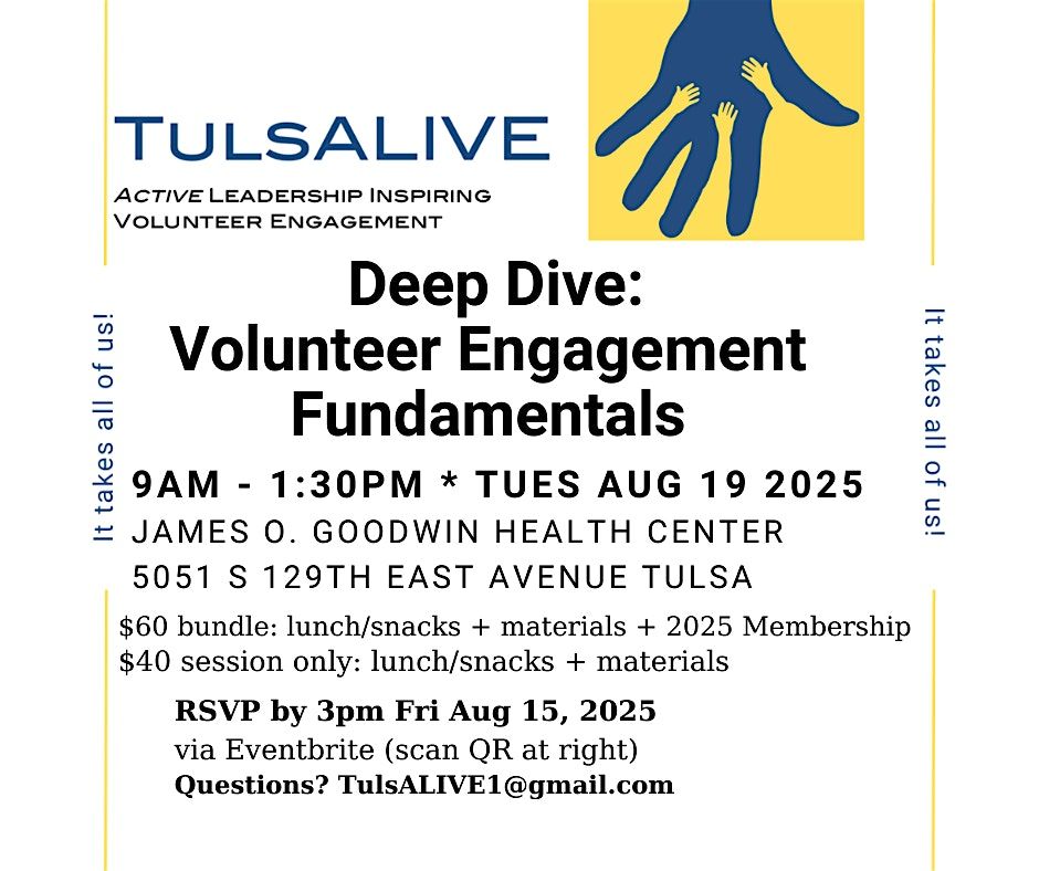 Meeting\/Workshop: Deep Dive: Volunteer Engagement Fundamentals