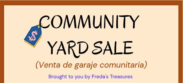 COMMUNITY YARD SALE