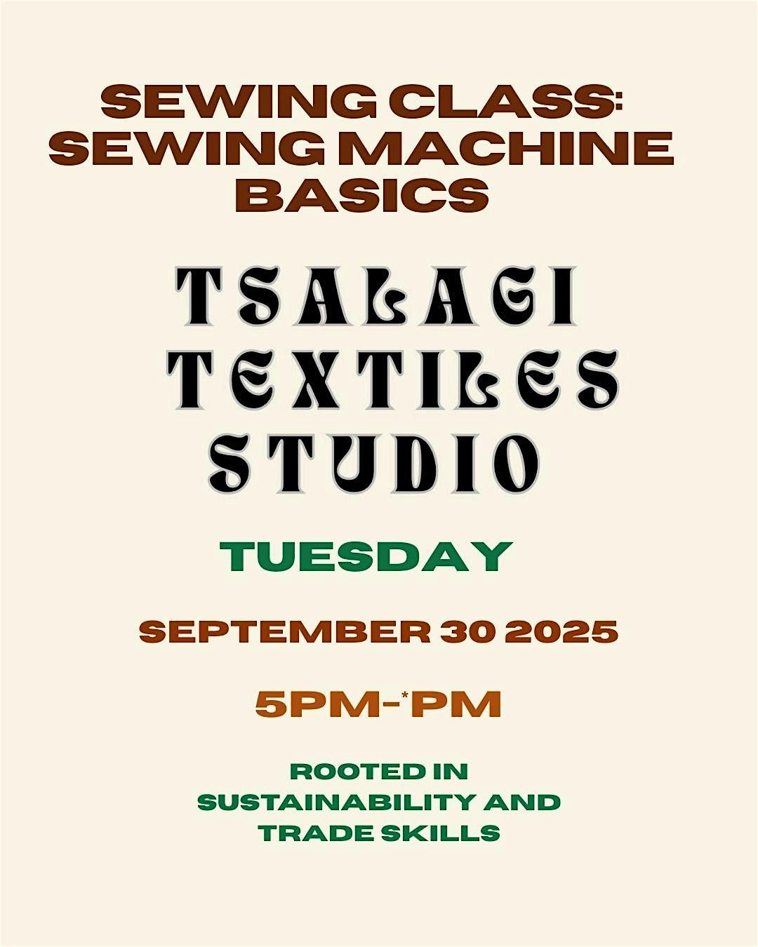 Sewing Class: Sewing Machine Basics