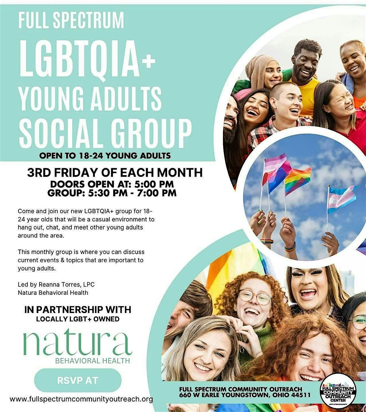 LGBTQIA+ young adult social group!