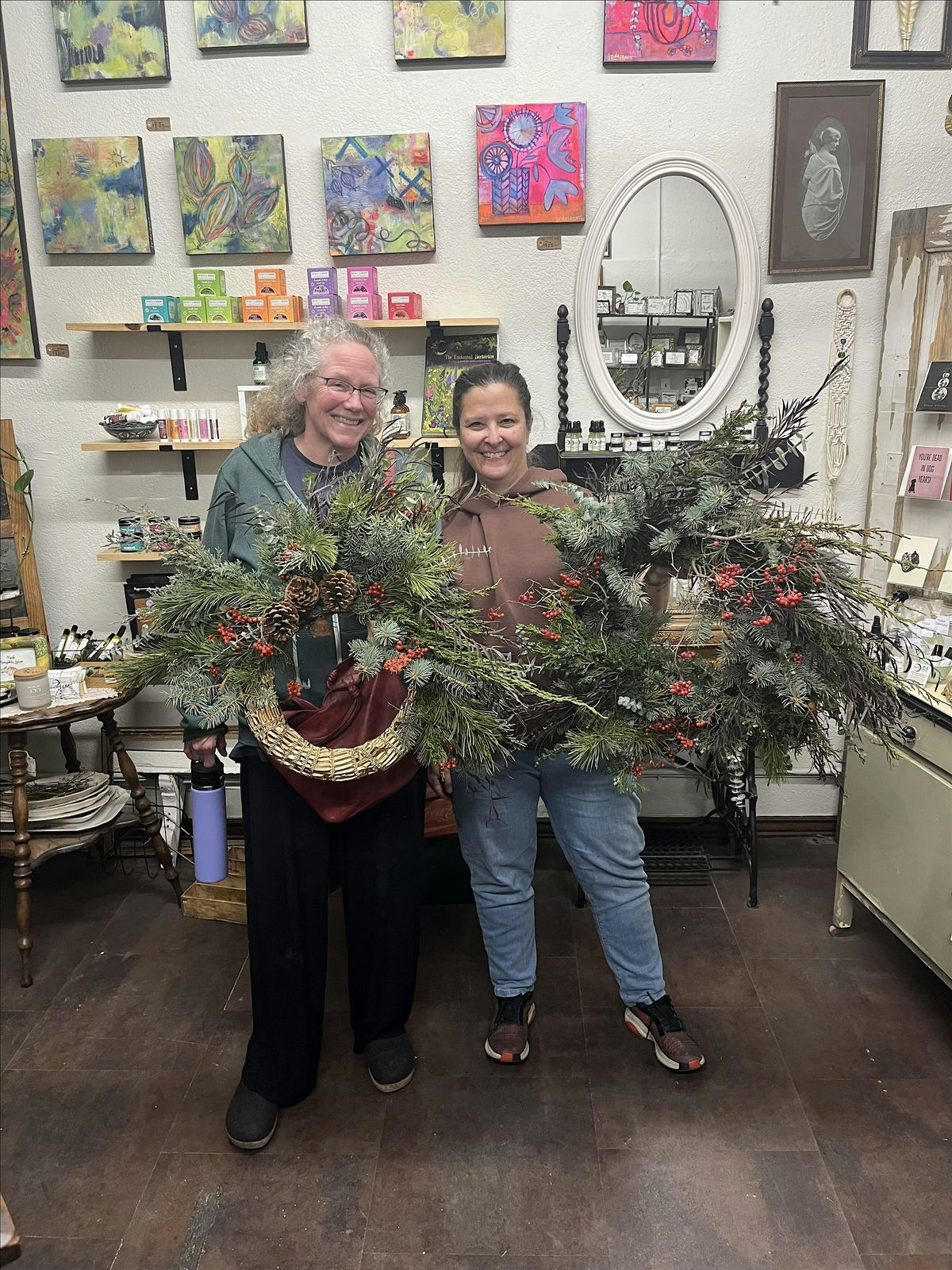 Holiday Wreath making