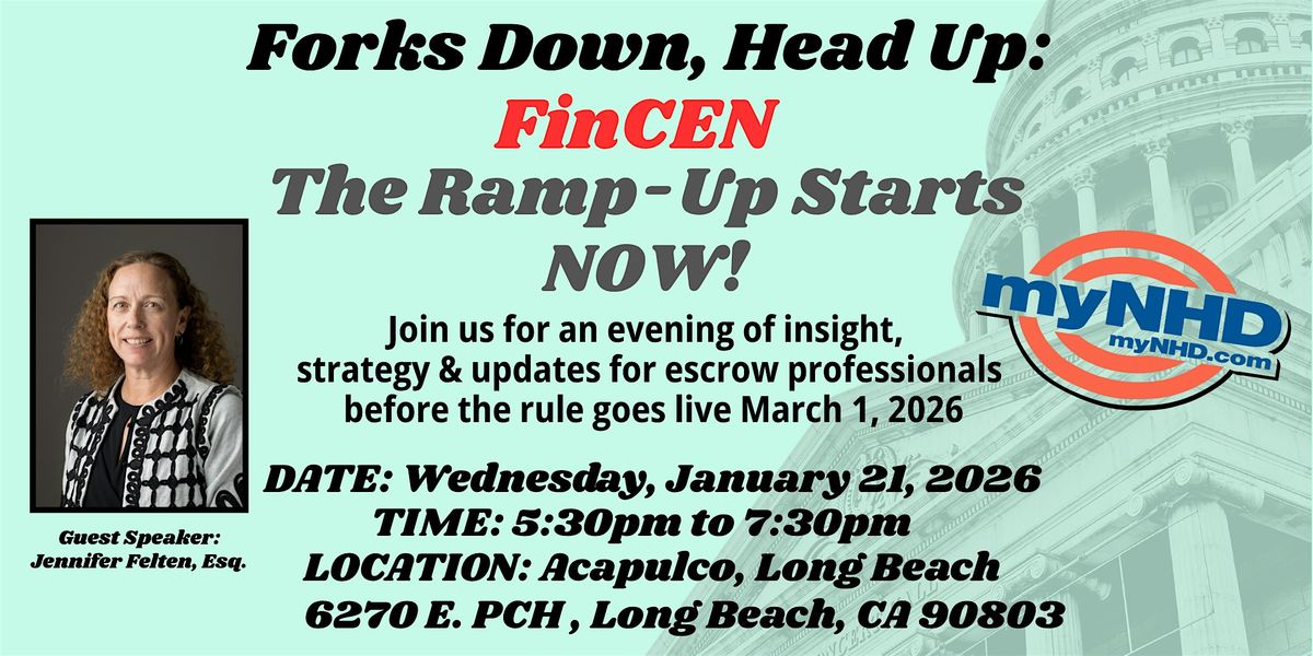 FinCEN - Forks Down, Head Up: FinCEN, The Ramp-Up Starts NOW!
