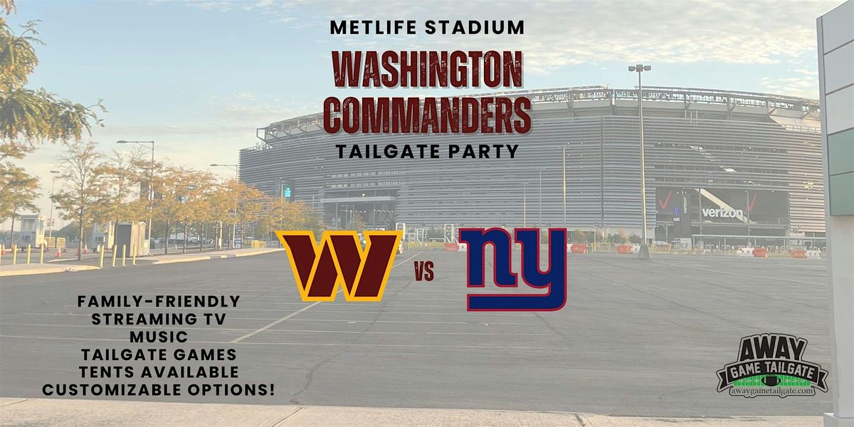 Washington Commanders Tailgate at MetLife Stadium