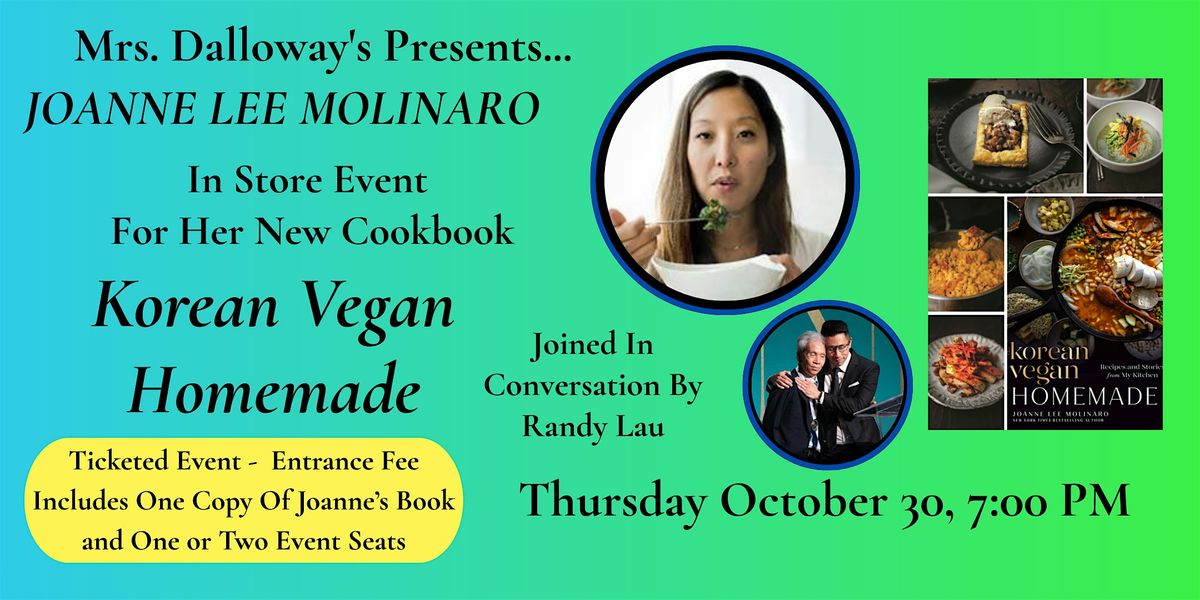 Joanne Lee Molinaro's KOREAN VEGAN: HOMEMADE In-Store Event & Book Signing