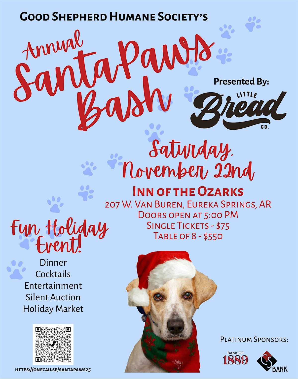 Annual Santa Paws Bash Presented by Little Bread Co.