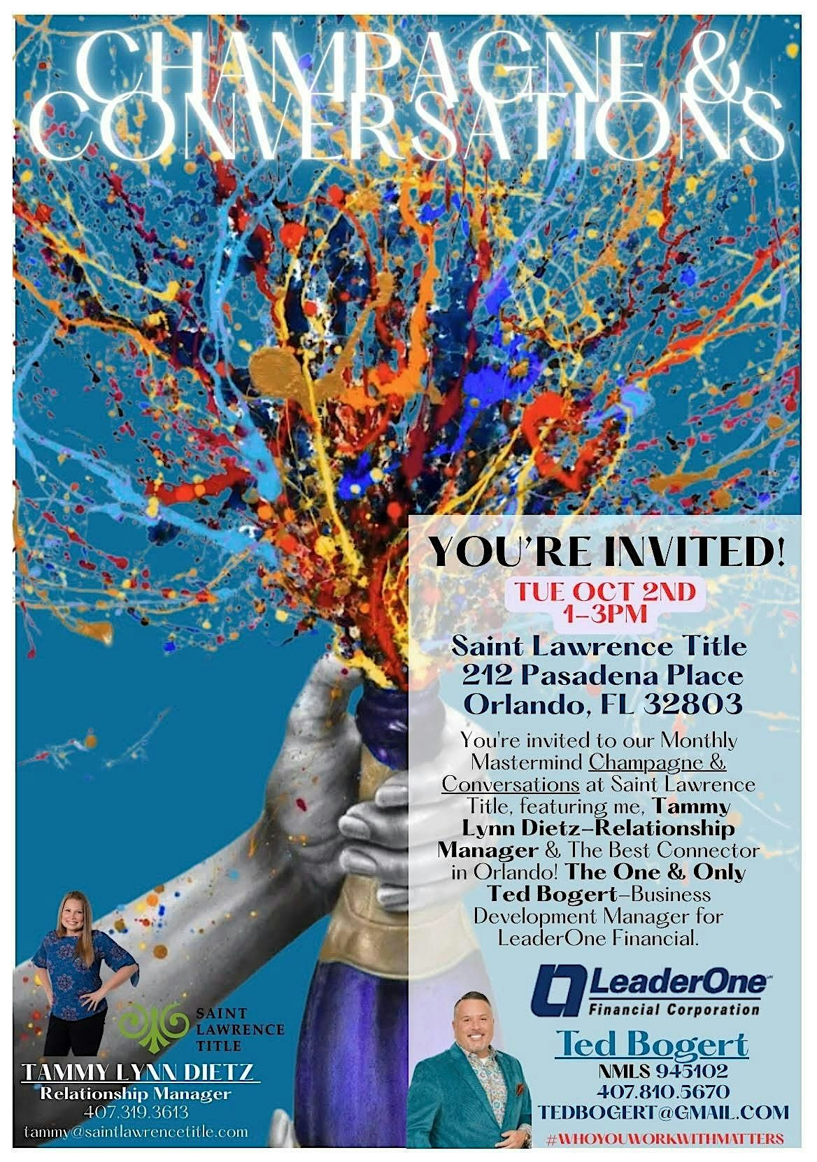 Realtors Only! Champagne and Conversations: Building Your Business!