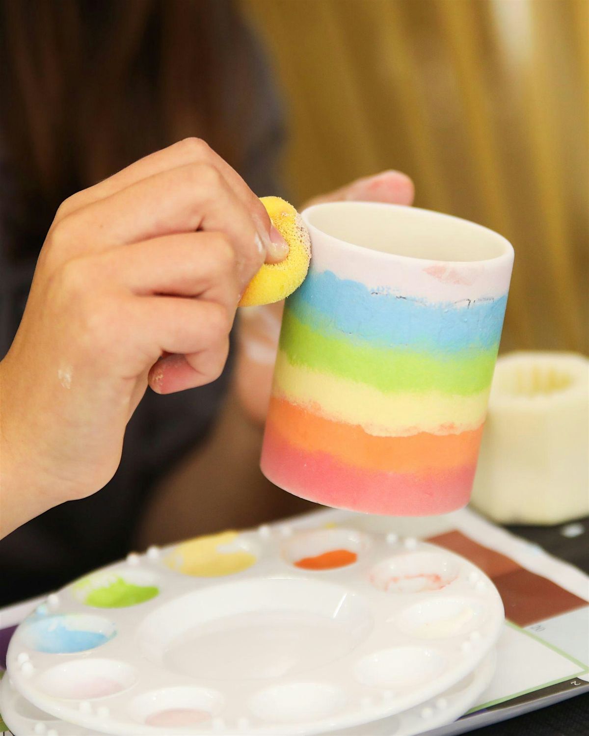 Pottery painting workshop,