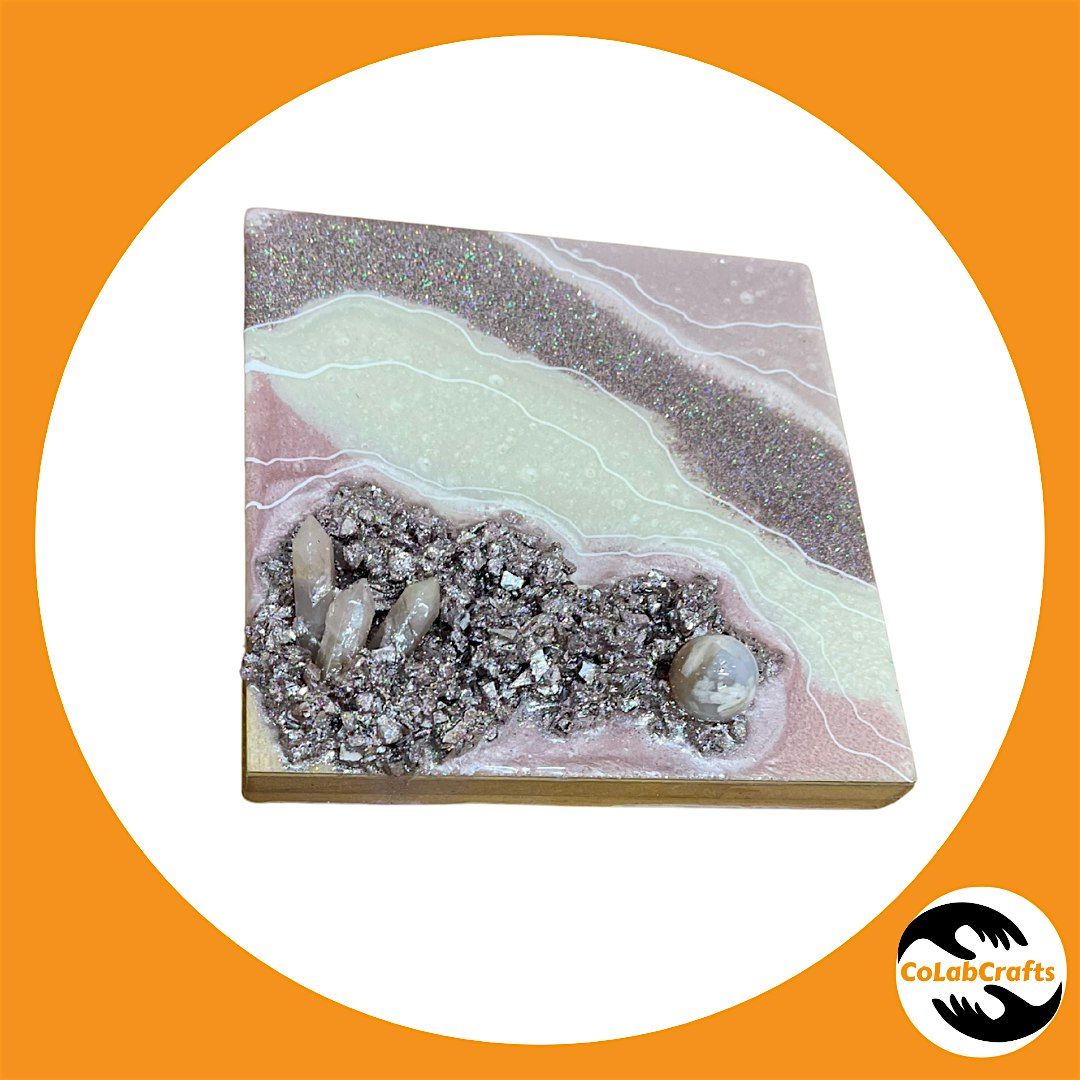 Crystal Resin on Canvas