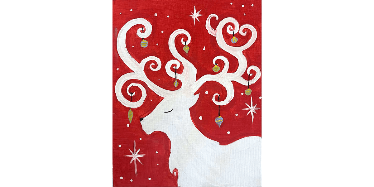 Reindeer Ornament - Paint and Sip in Portland | Classpop!\u2122