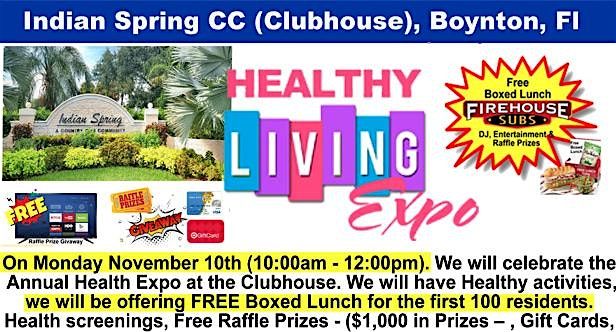 Indian Springs CC Health Expo & Free Jimmy Johns Boxed Lunch
