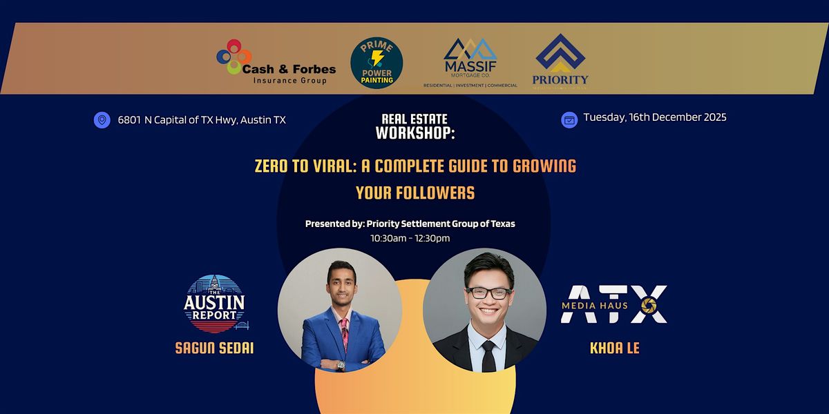 Real Estate Workshop: Zero To Viral - A complete Guide 0-18k in 4 months!