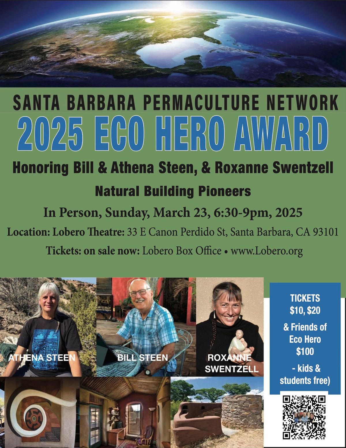 5th Annual Eco Hero Awards honoring Natural Building Pioneers 2025 ...