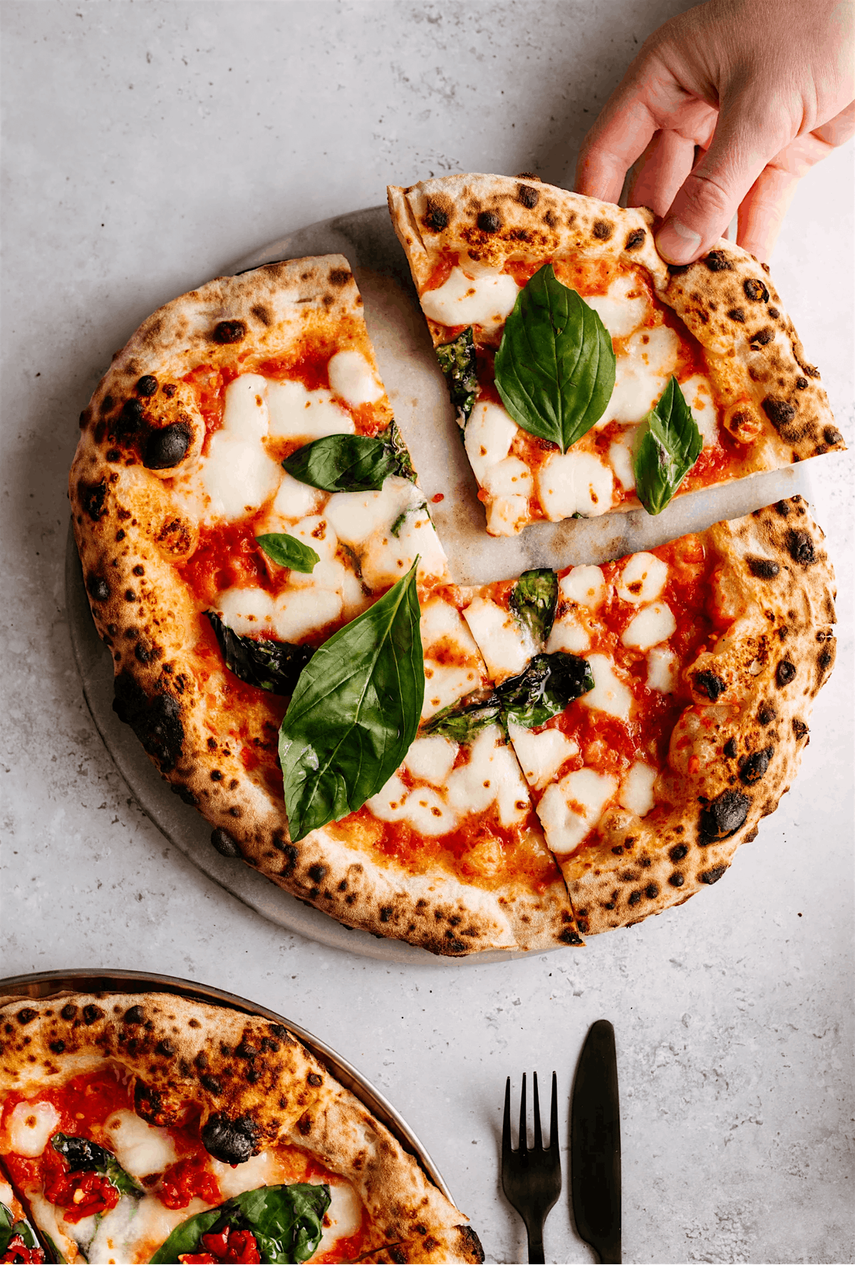 Grilled Pizza Making