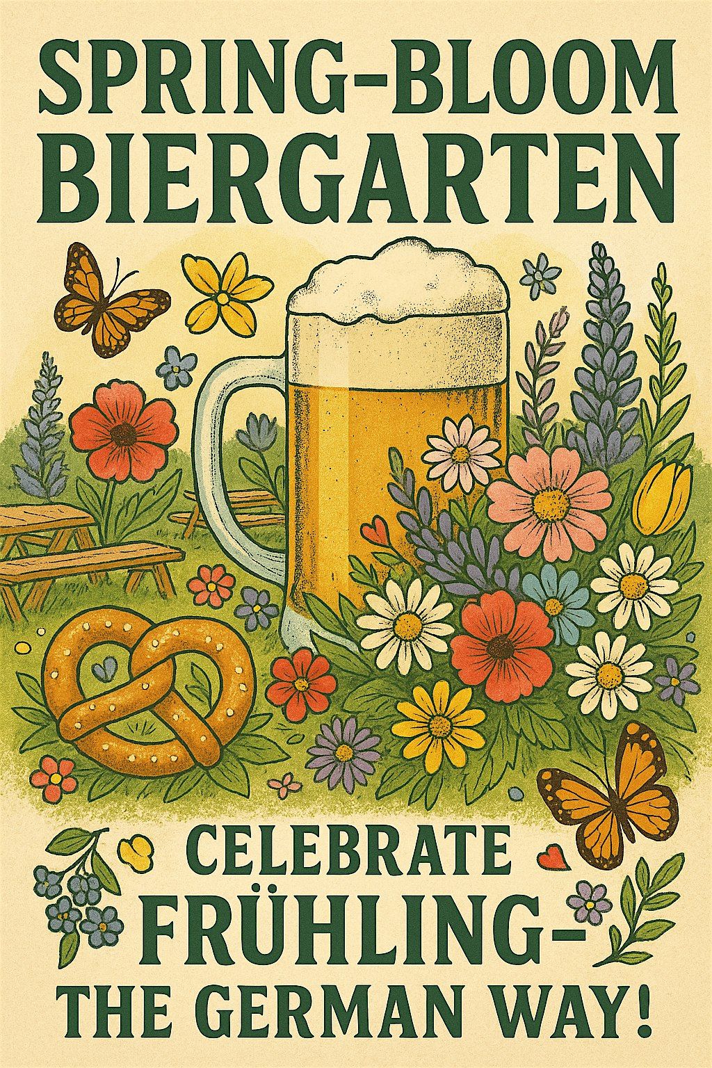 Spring-Bloom Biergarten Celebrate Fr\u00fchling \u2014 the German Way!